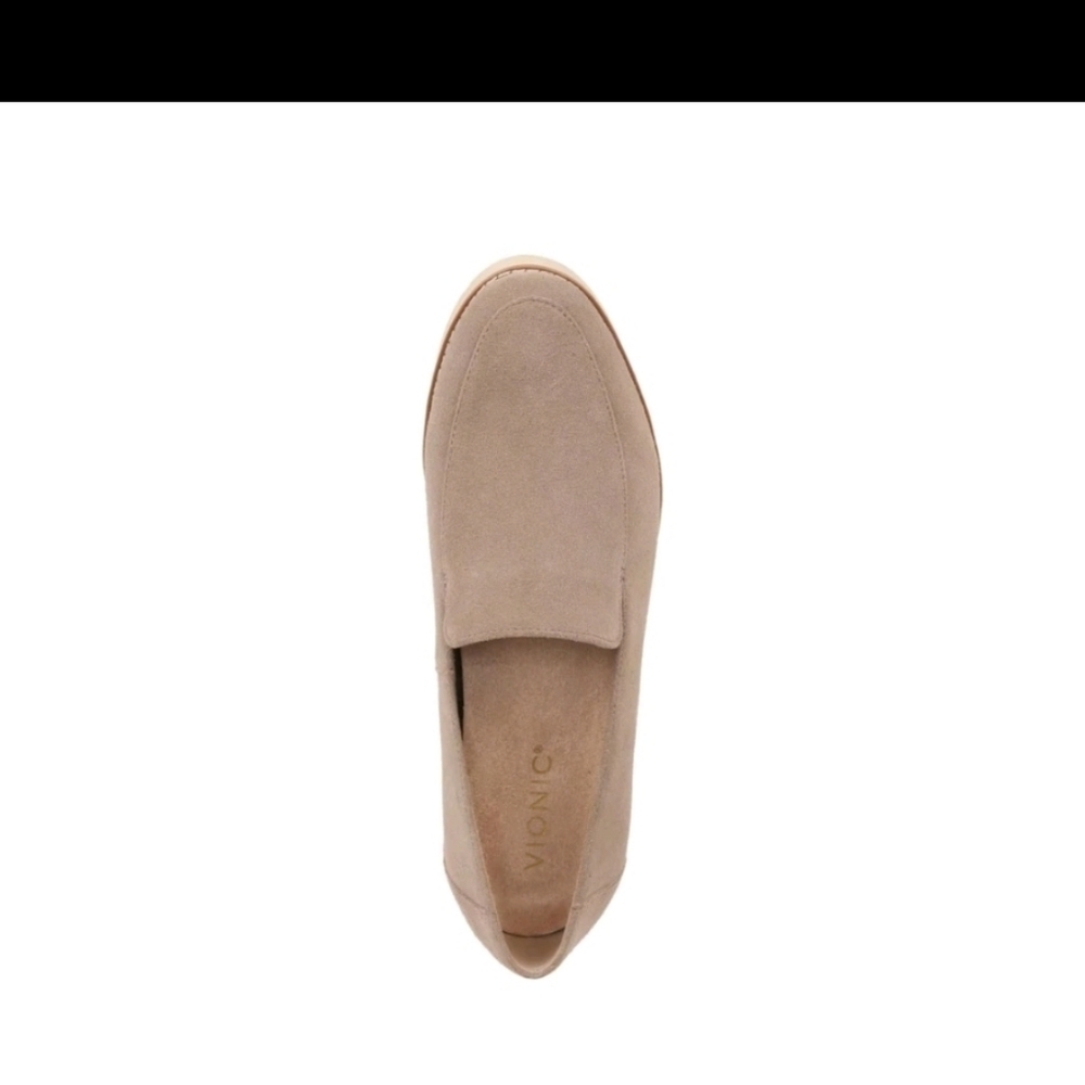 Vionic Women’s Kensley Slip-On Suede Loafers Casual Shoes - Taupe - Picture 5 of 8